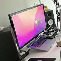 AOC 26x15in Computer Monitor & Desk Clamp