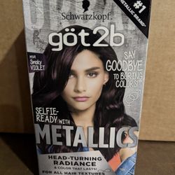 Got2b Metallic Permanent Hair Color, M49 Smoky Violet 1 Application
