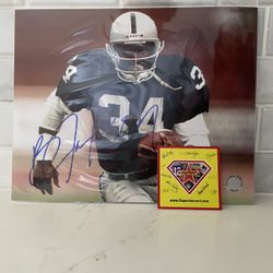 Bo Jackson Signed Autographed Raiders 8x10 Photo With COA 
