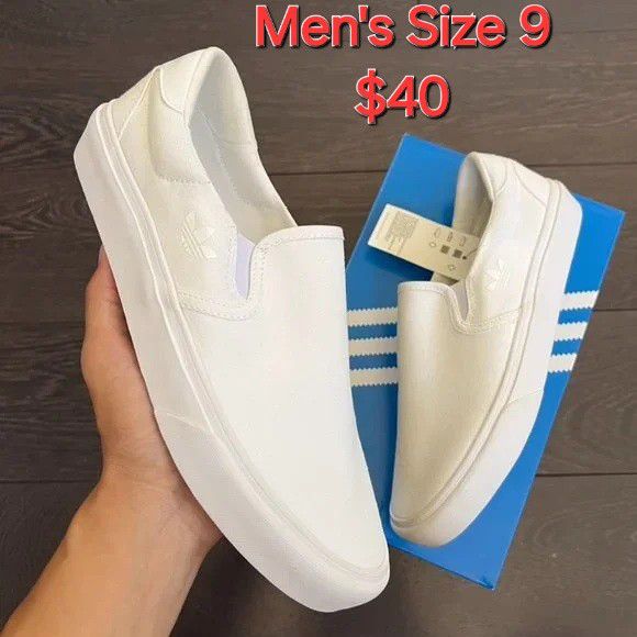 Adidas Court Rallye Slip On Shoes Men's Size 9