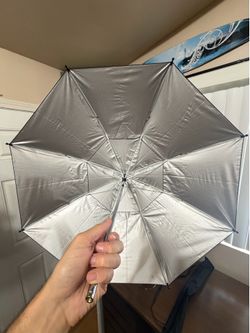 Black umbrella with clip handle