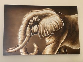 Large elephant painting
