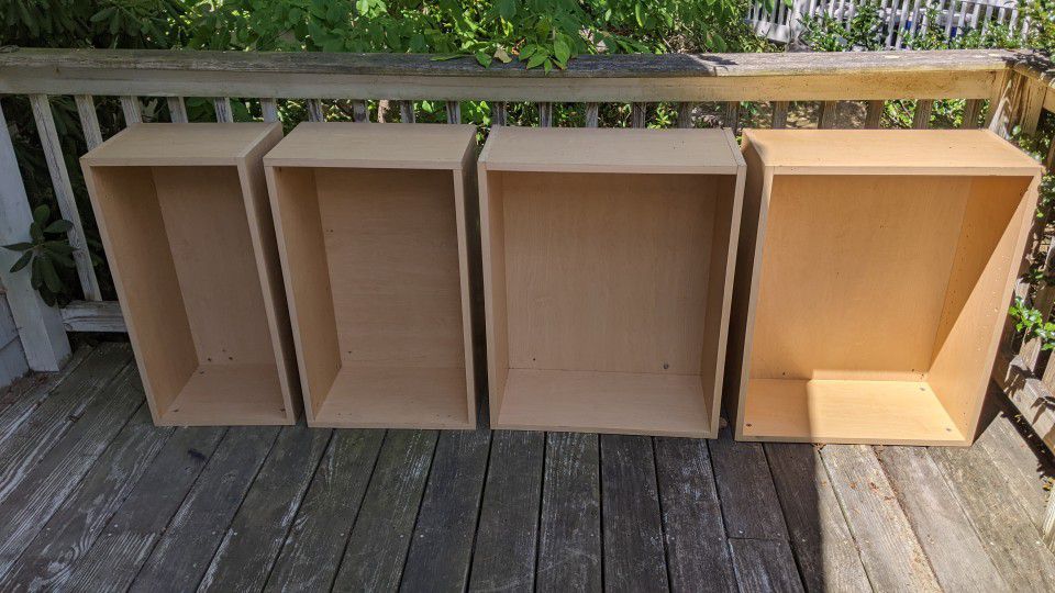 4 Cabinets No Shelves