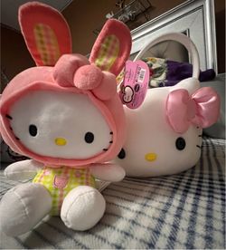 Hello Kitty Easter Plush and Basket Set