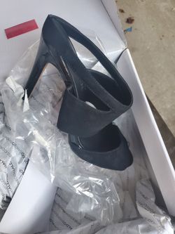 2 Pairs Aldo Black & Beige Heels 8 NEW