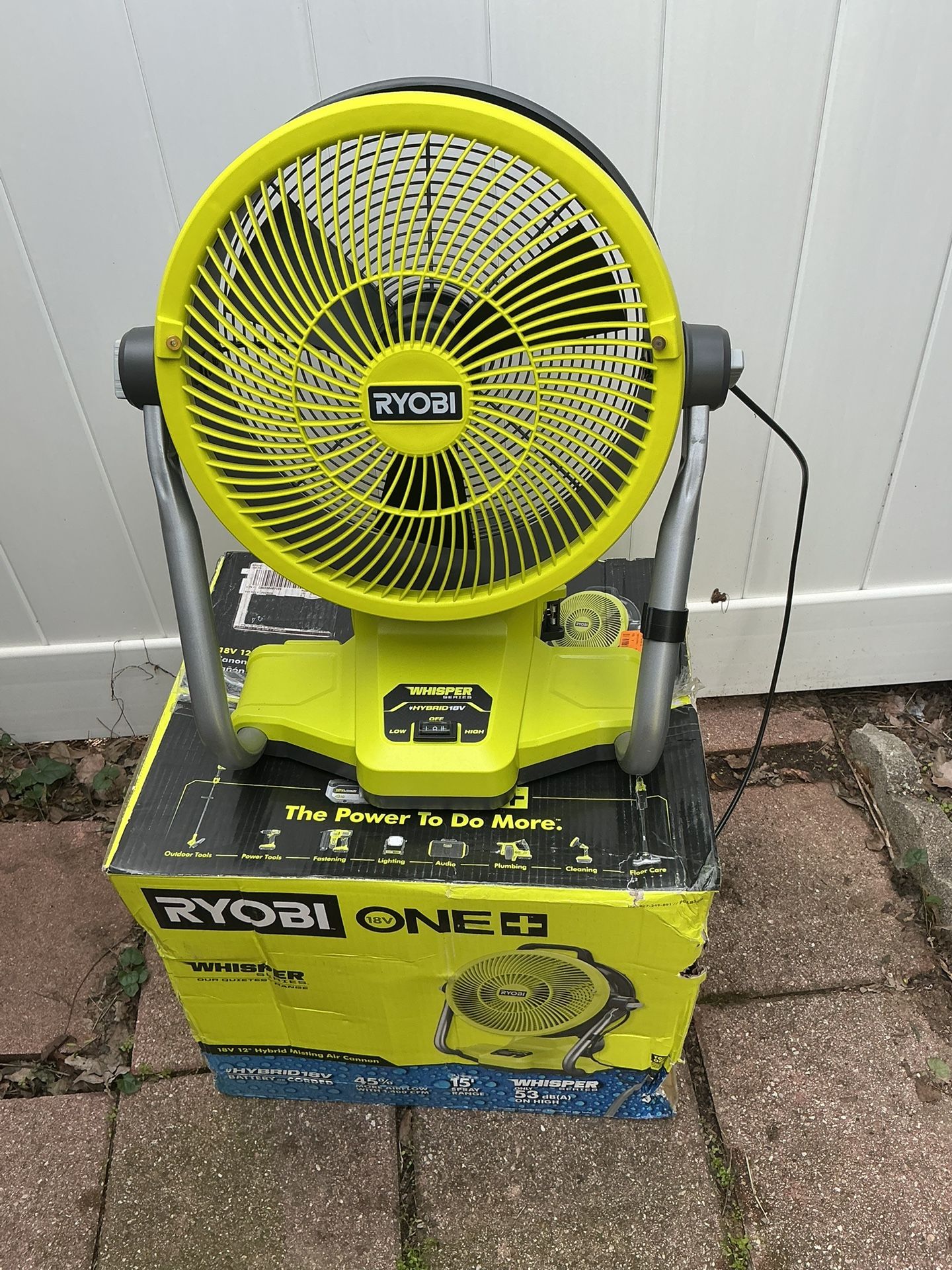 Ryobi ONE+ 18V Hybrid 12β Misting Air Cannon