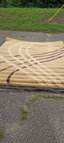 New 5/7 area rug thick and elegant