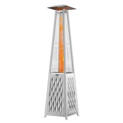 Stainless Steel Pyramid Outdoor Patio Heater Fire Pit
