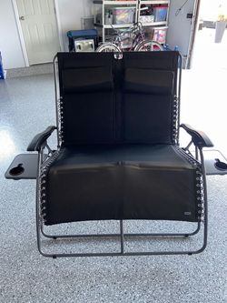 Double Zero Gravity Recliner Chair with Cup Holders