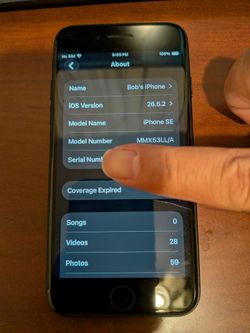 Apple iPhone SE 3rd gen generation 2022 carrier unlocked 64gb Black MMX53LL/A
