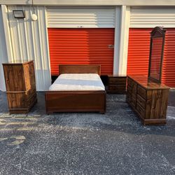 Full Size Bedroom Set With Mattress Free Delivery