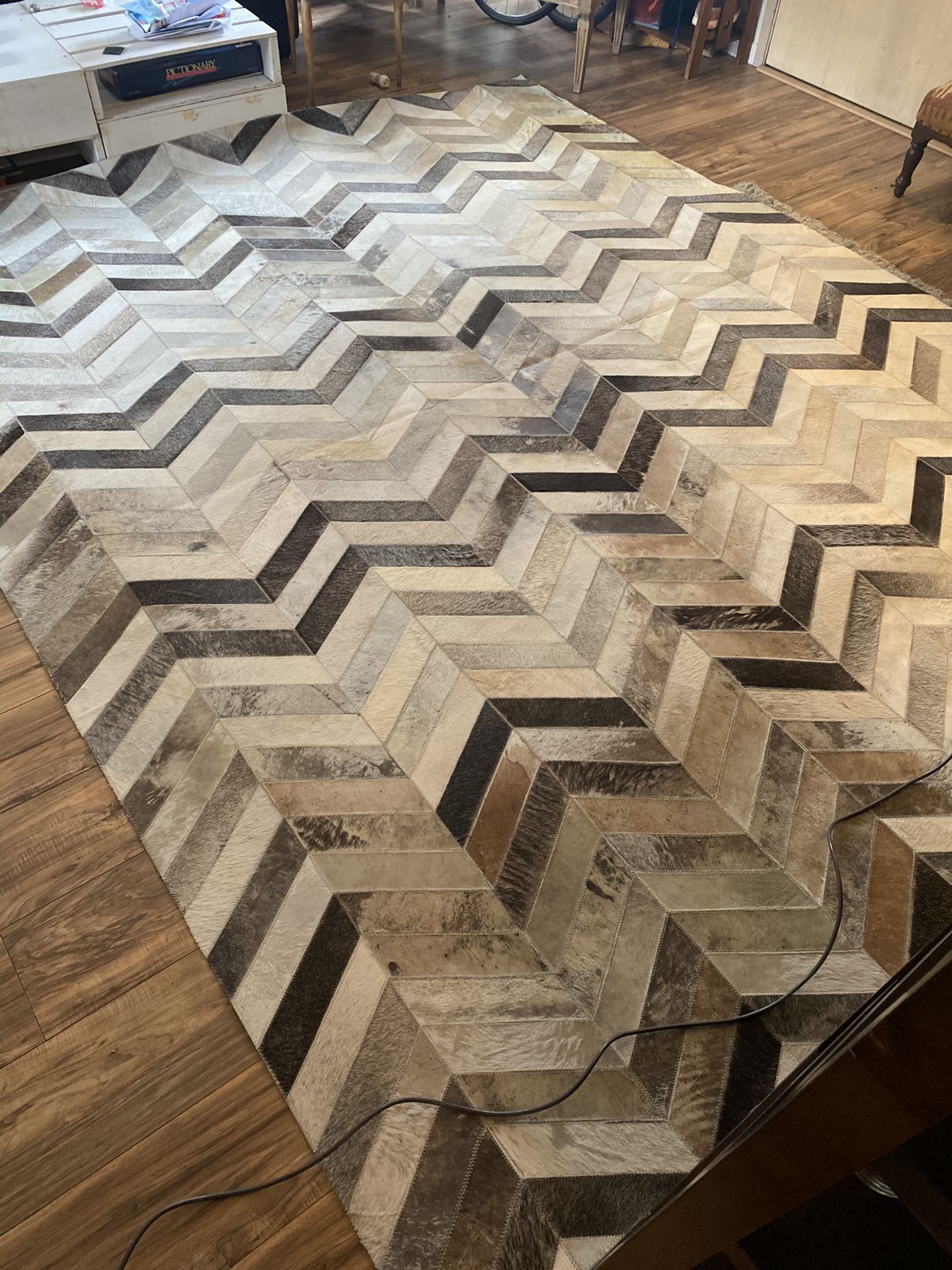 10x12 herringbone hide area rug for Sale in Seattle, WA OfferUp