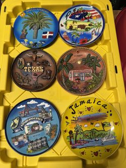 Decorative Plates From Different Countries/State