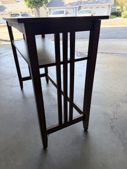 Wood Console / Sofa Table with Shelf