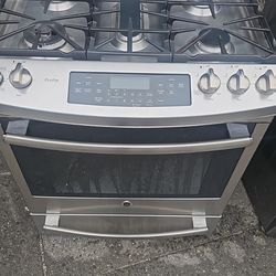 Ge Cafe Slid In Gas Stove 5 Burner 30 Inches 