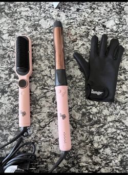 Lange curling iron and hair dryer