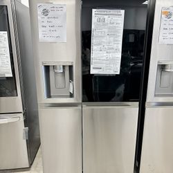 LG Side By Side Refrige With Instaview And Craft Ice Maker 