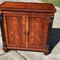 Baker Furniture Flame Mahogany Flip Top Server