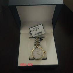 RAYMOND WEIL Freelancer Mother of Pearl Dial Ladies Two Tone Watch 5634-STP-97021