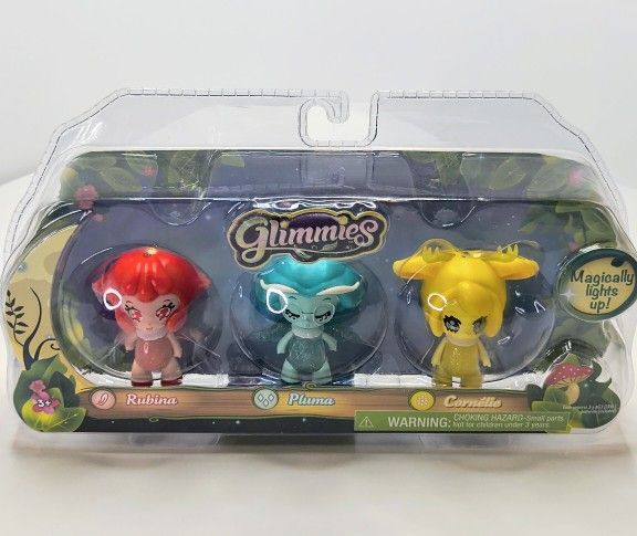 Glimmies Light-Up Toy Set – Rubina, Pluma, Cornelie