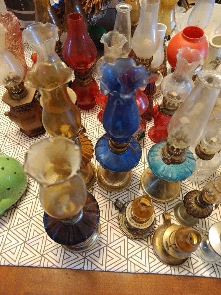 Vintage Collectible Hurricane Lamps