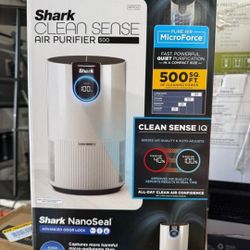 Shark - Clean Sense Air Purifier 500, Clean Sense IQ, NanoSeal True HEPA, 500 sq. ft., Filters 99.9%