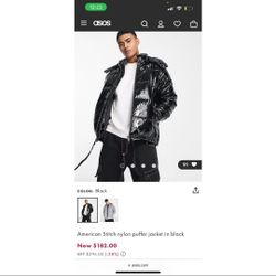 American Stitch  Nylon Puffer Jacket L