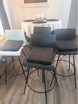 Bar height table and chairs