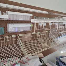 Peg Board And Shelfs