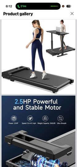 brand new Walking Pad Treadmill for Home - Under Desk Treadmills Portable Mini Compact Walk Running Machine Pads Slim Lightweight Caminadora Eléctrica