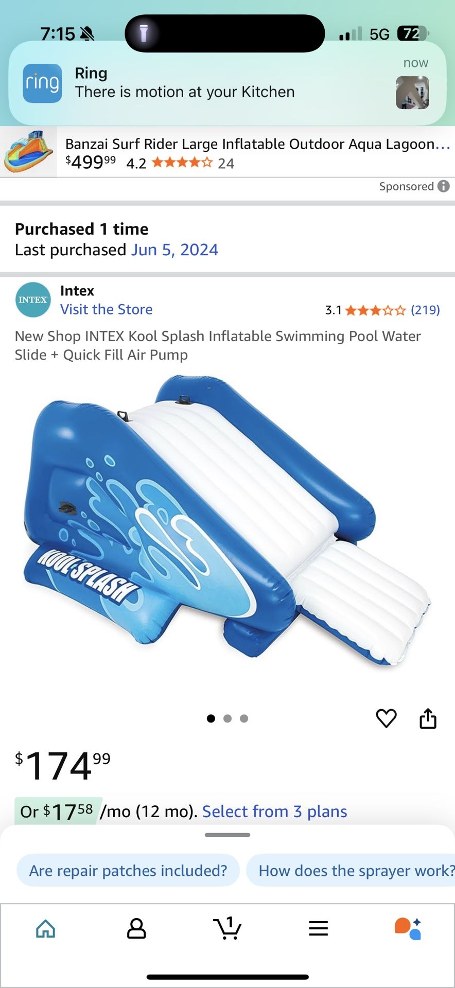 Blow Up Waterslide
