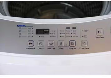 3.0 cu. ft. Top Load Portable Washer in White Hamilton Beach