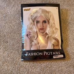 Spirit Wig Platinum Blonde Fashion Pigtails