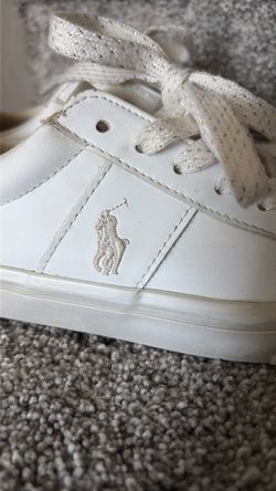 Kids Polo Ralph Lauren White with pearl soles Low-Top Sneakers