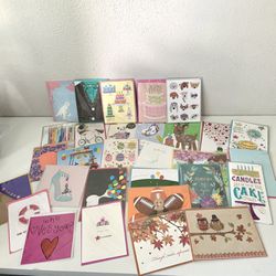 30 Papyrus Cards Lot + Hallmark Cards & More 