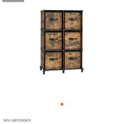 6 Cube Storage Organizer, Modular Bookshelf, DIY Closet Organizers and Storage, Plastic Stackable Shelves, 14.6 x 13 x 13 Inch Cubes, with Feet and Ru