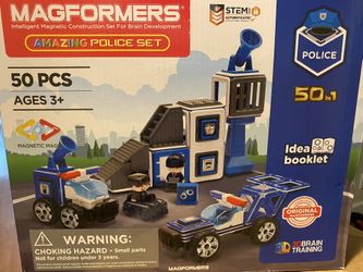 Brand New Sealed Magformers Amazing Police Set Toy STEM Magnetic Christmas Xmas Gift
