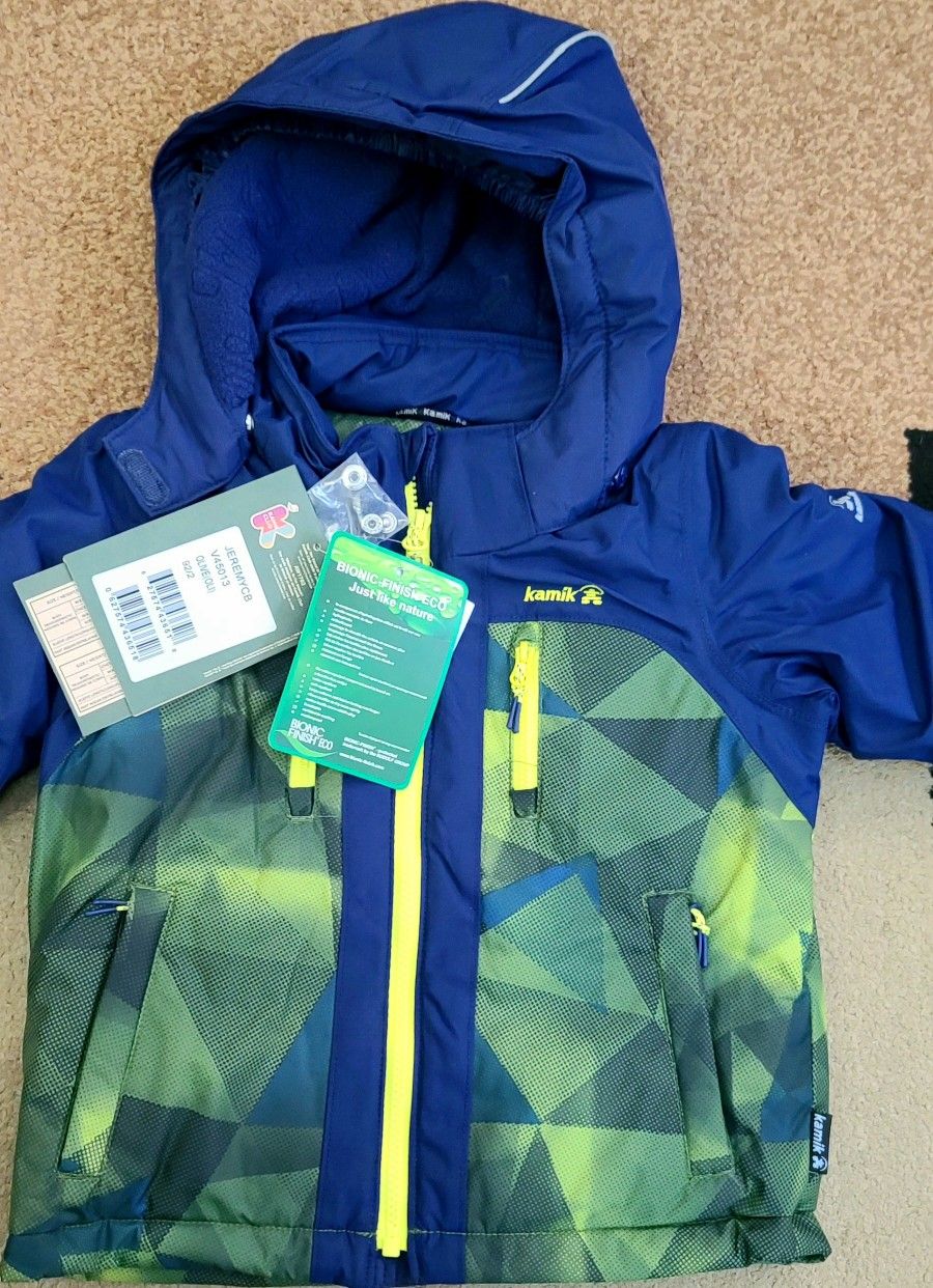 Kamik Jeremy CB Insulated Boys Winter Ski Snow Jacket Size 2 Kids