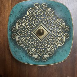 Beautiful antique tin container