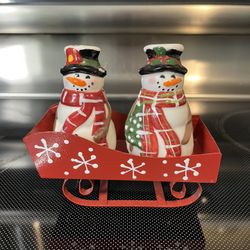 Snowman Salt And Pepper Shaker