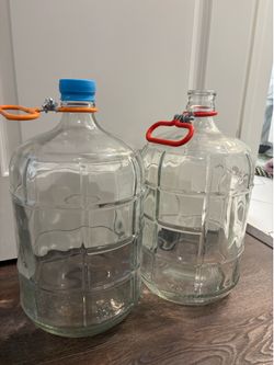 Two Glass Carboys 3 Gallons