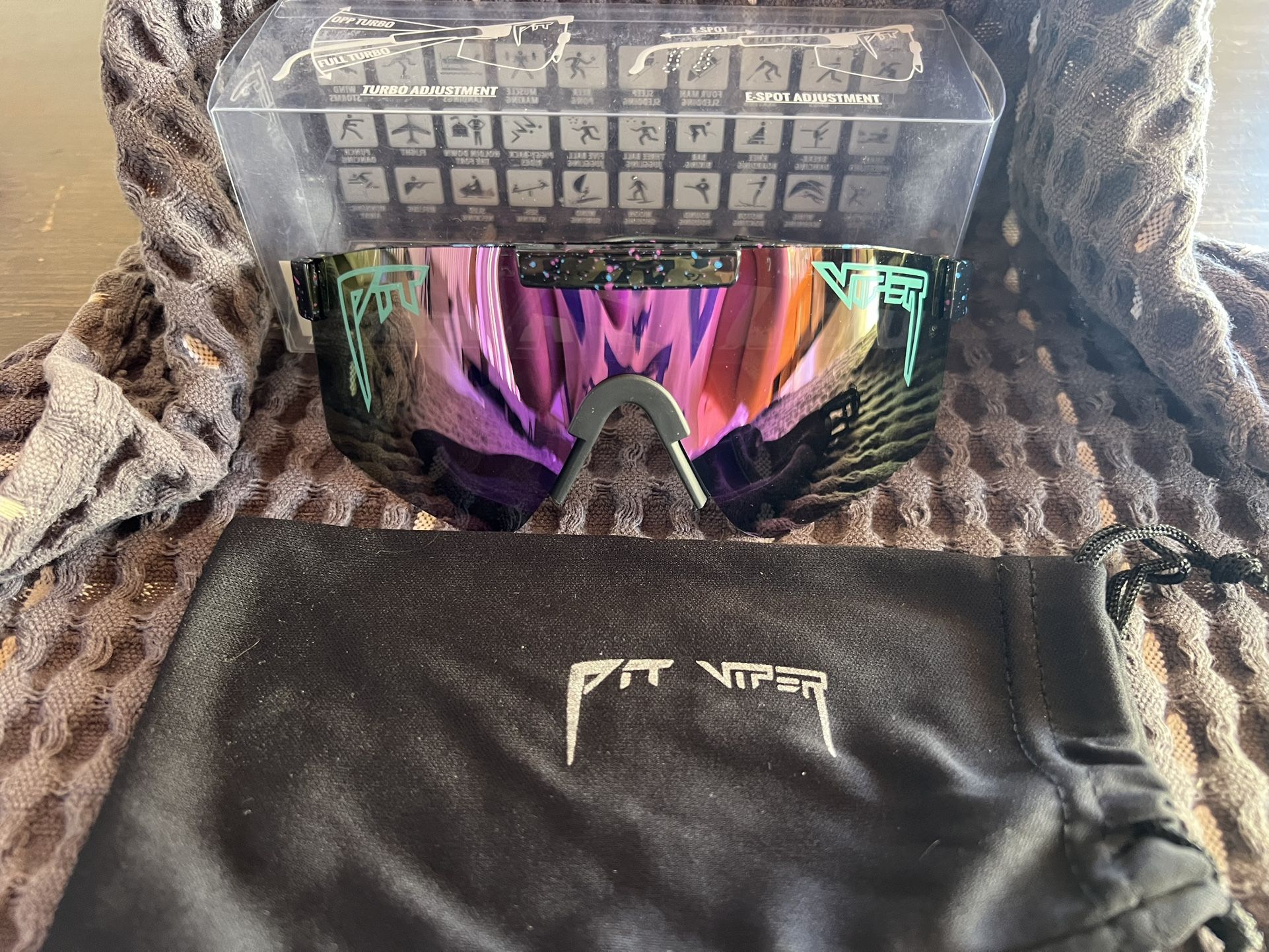Purple Green Put Viper Sunglasses