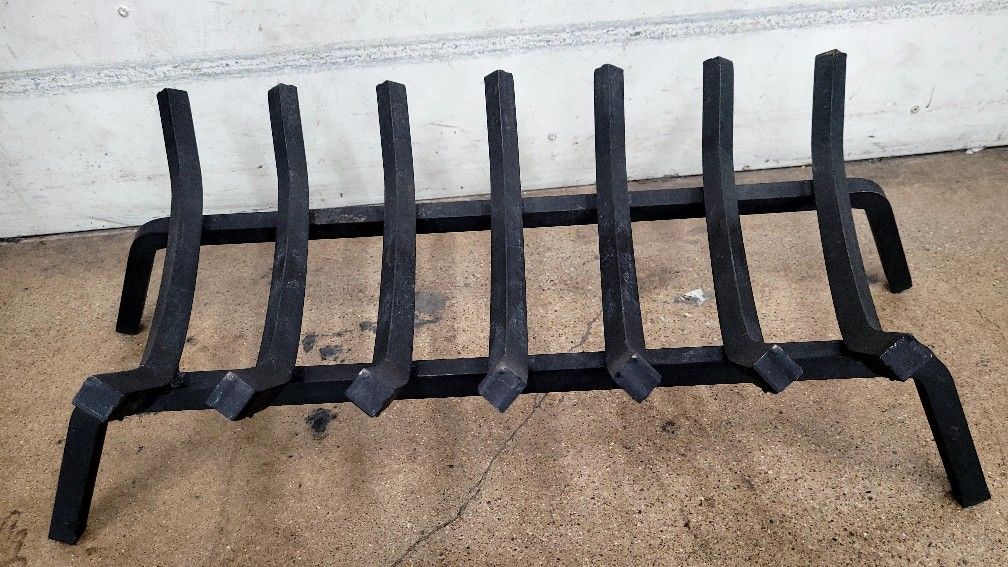 FIREPLACE GRATE TAPERED Design Heavy Duty Firewood Grate Heavy 5/8″ Square Bar Construction