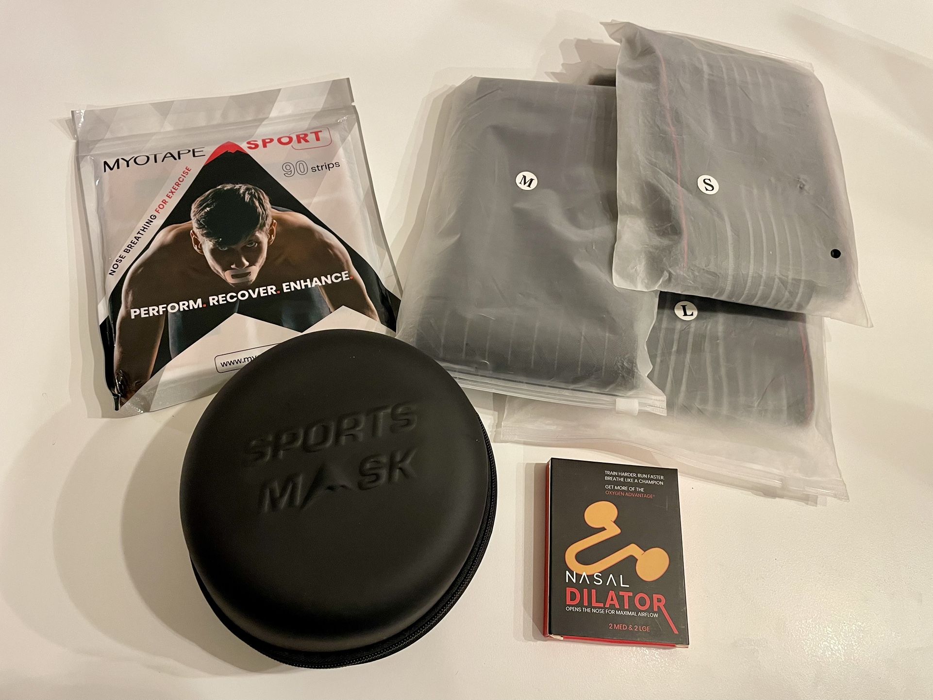 Breathwork Training Kit - Oxygen Advantage/Buteyko (Sports Mask, Belts, Myotape)