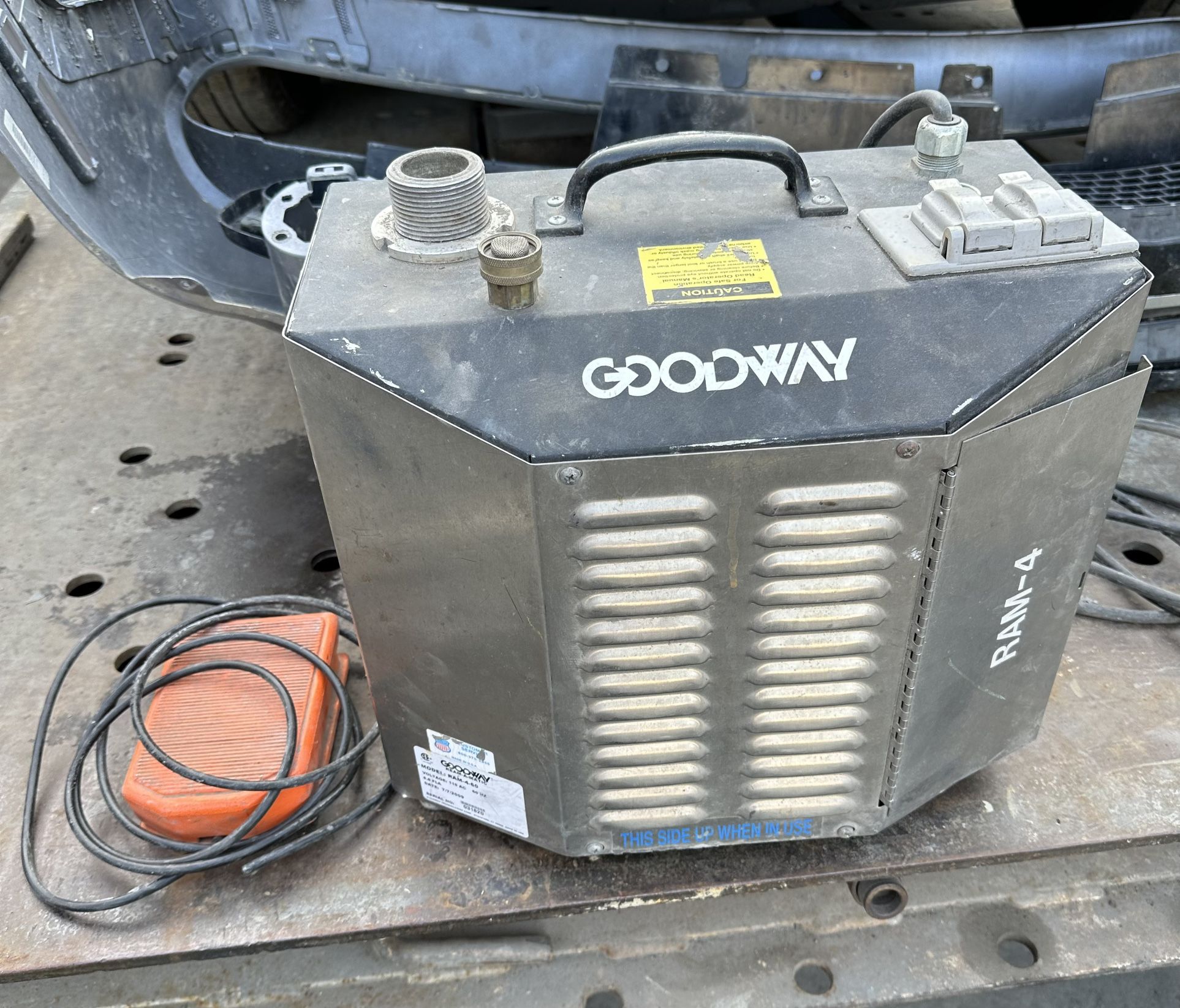 GOODWAY RAM-4A REAM-A-MATIC CHILLER TUBE CLEANER WITH FOOT SWITCH 220V