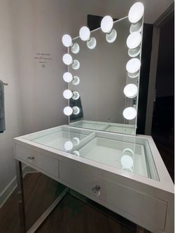 Vanity with outlet sockets