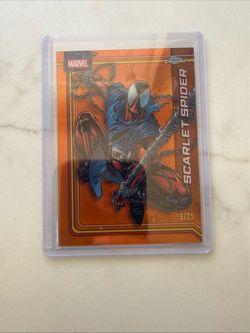 2026 Topps Chrome Marvel Scarlet Spider Orange 19/25 #146 Spider-Man SSP