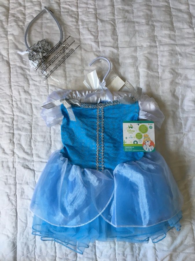 Disney Princess CINDERELLA Halloween dress up, size 12-18 months