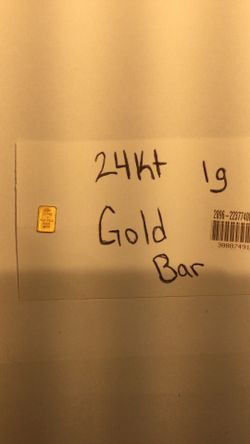 24kt 1g Gold Bar at SPOT + tax