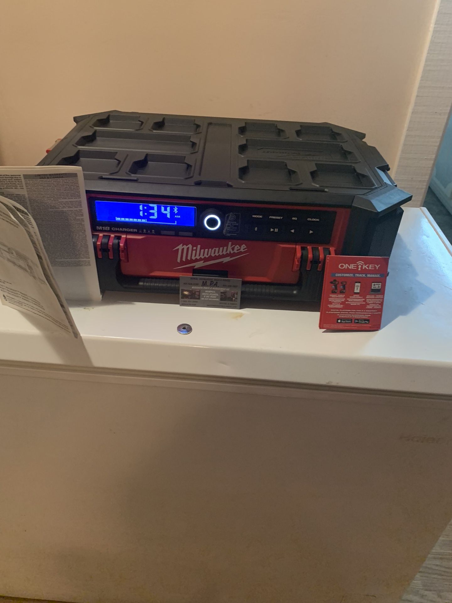 Brand New Milwaukee PackOut Radio & Battery Charger M18